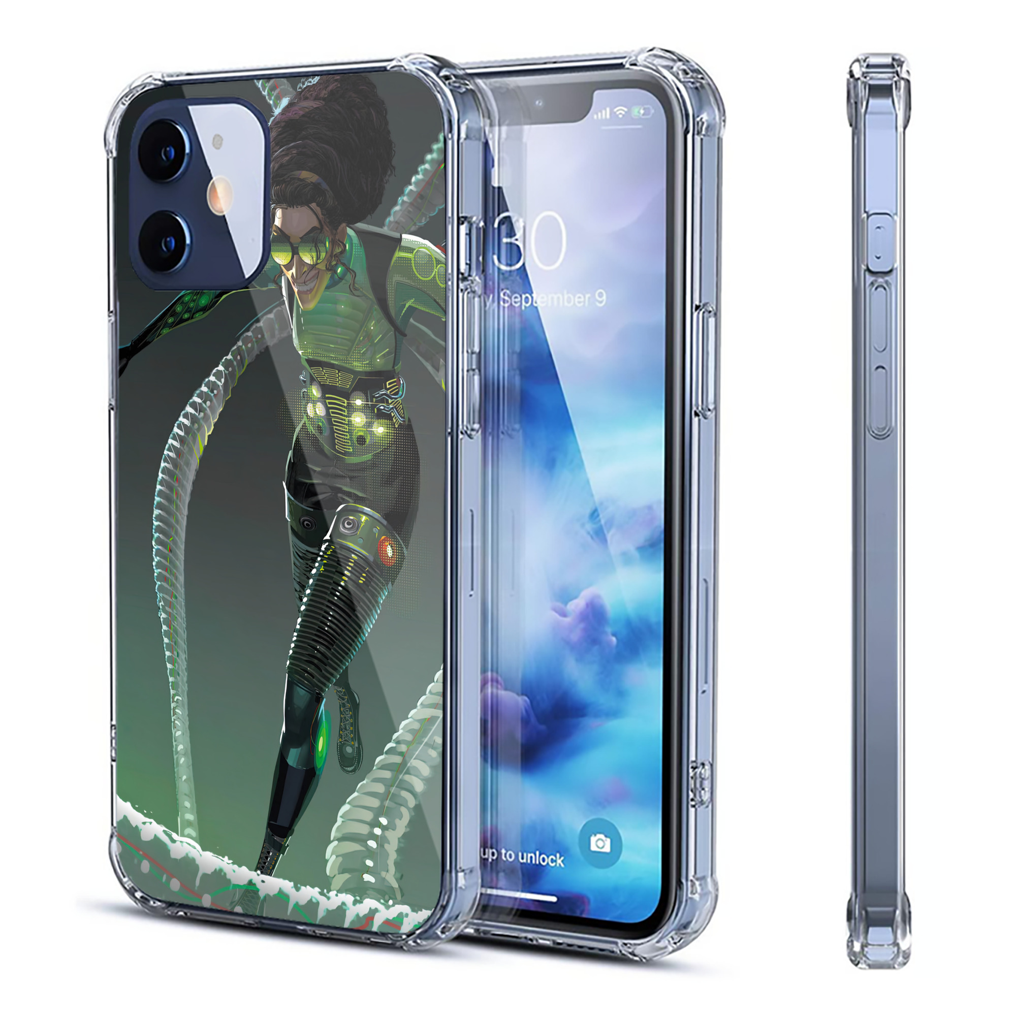 （画像用） Spider Man スパイダーマン 【iPhone 12シリーズ対応】透明スマホケース（クリアソフトケース）